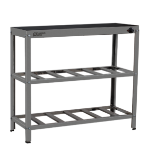 Mesa Pista 100cm Aquecida Vidro Temperado Estrutura Inox