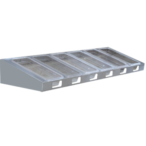 Condimentadora 6 Cubas GN 1/3 Acrílico Cristal Pizzarola