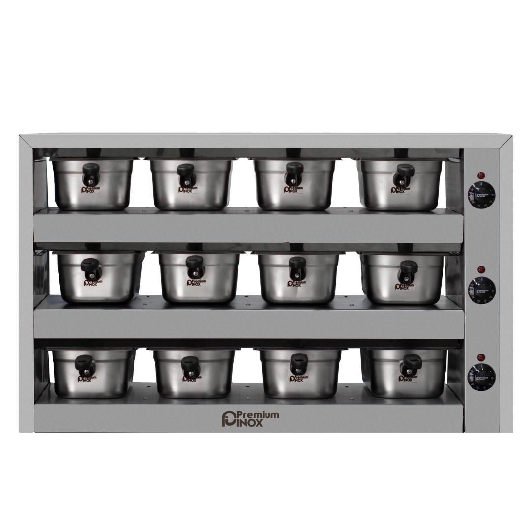 Estufa Conservador Mantenedor de Proteínas 12 Cubas GN Inox - Imagem 3