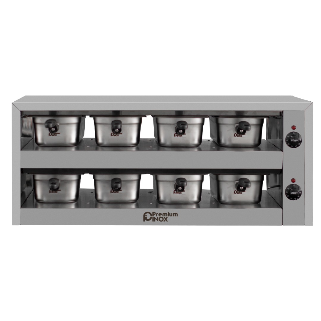 Estufa Mantenedor de Proteínas Conservador 8 Cubas GN Inox