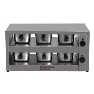 Estufa de Proteínas Mantenedor Conservador 6 Cubas GN 1/6 Inox