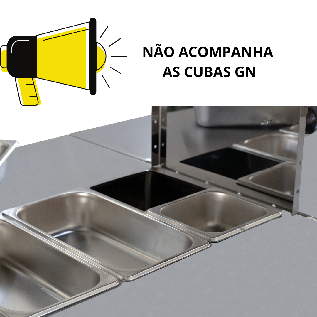 Ilha Montagem Rápida Quente Aberta Dois Lados Estufa Proteínas - Imagem 5